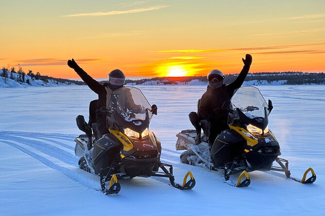 1 Hour Snowmobile Adventure in Yellowknife - New 2024 Snowmobiles and Heated Comfort That Matters