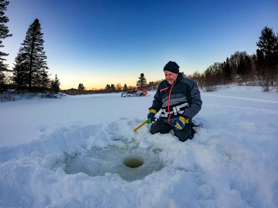 15 min. Tadoussac : Family-Friendly Ice Fishing Experience - Fish handling, gutting, and cooking at home