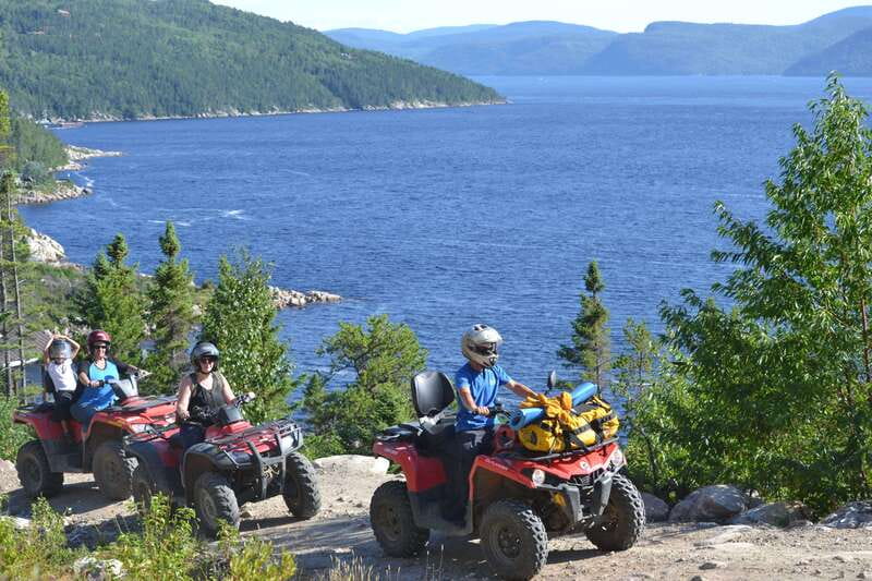 15 min. Tadoussac : Guided ATV tour excursion - 90 Minutes of ATV Time to Saguenay Fjord Views