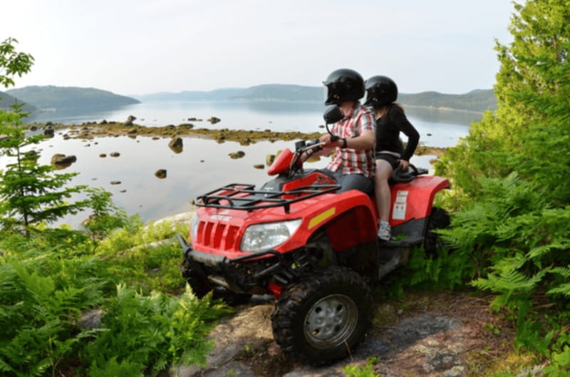 15 min. Tadoussac : Guided ATV tour excursion - Through Forest Trails and Hills: Where the Fjord Fits In
