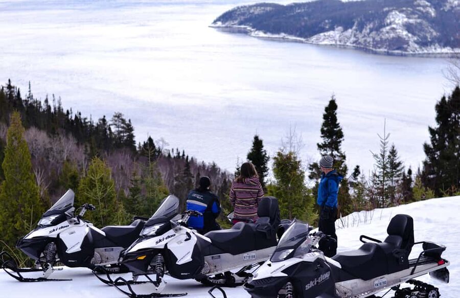 15 min. Tadoussac: Snowmobile Expedition in Saguenay Fjord - The Saguenay Fjord viewpoint: why it is the real reason to go