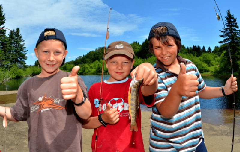 15 min. Tadoussac : Trout Fishing Experience - A beginner-friendly trout hour at Ferme 5 etoiles