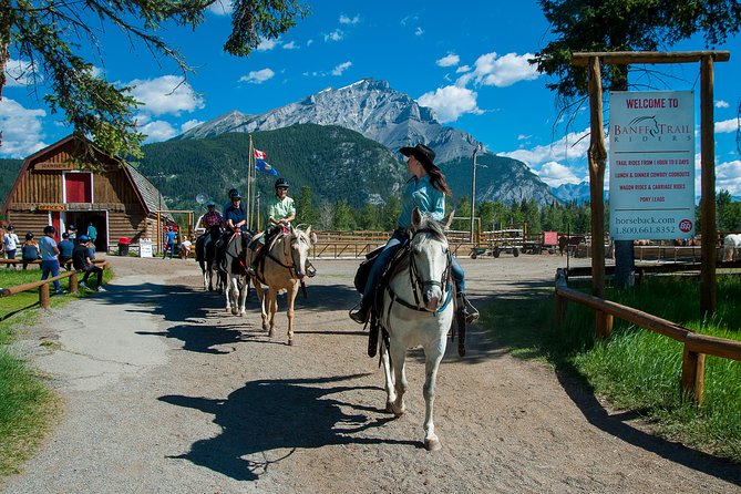 2 Hour Banff Horseback Riding Adventure - Cave and Basin, plus sulfur hot springs passed en route