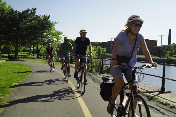 3 Hour Montreal City Bike Tour with Wine or Beer (AM & PM) - What you get besides the scenery: helmets, water, and a drink
