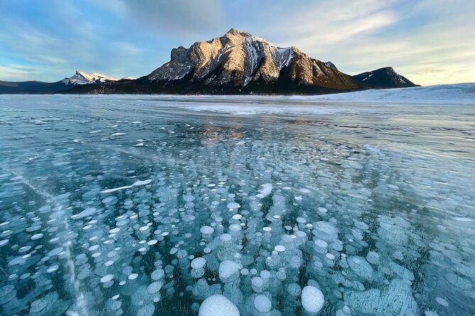 Abraham Ice Bubble/Sunwapta Falls,Snowshoeing,Icefield, Bow&Peyto - Sunwapta Falls and Athabasca Falls: waterfall power with time to actually see it