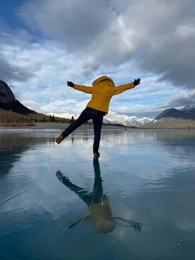 Abraham IceBubble/Sunwapta, Athabasca Falls, Peyto, Bow Lake - Abraham Lake ice bubbles, or Sunwapta Falls if the season shifts
