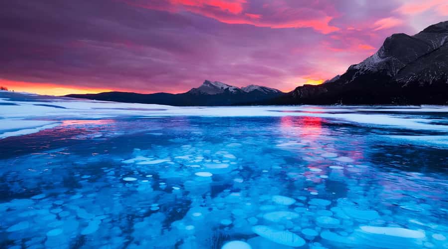 Abraham IceBubble/Sunwapta Falls, Snowshoeing Bow & Peyto - Abraham Lake Ice Bubbles in Winter: What to Expect and How to Stay Comfortable