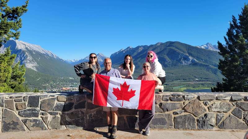 Airport Pickup & Private Tour from Calgary to The Rockies! - Bow Falls Viewpoint: Quick Free Time Where Your Eyes Do the Work