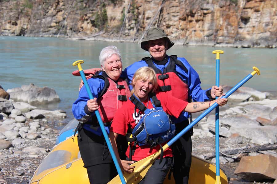 Athabasca Falls: Class 2 White Water Rafting Adventure - Athabasca Canyon: 30 minutes with no roads nearby