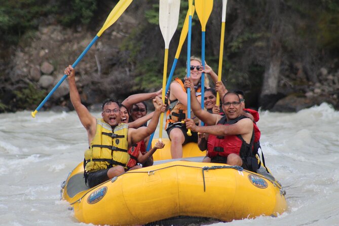 Athabasca Falls Run - Stops and timing: Athabasca Falls, then Jasper Rafting Adventures