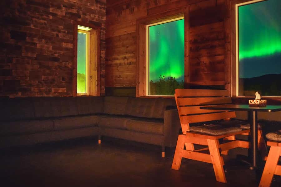 Aurora Lounge: Aurora Viewing Cabin & Bar - S’mores, hot drinks, and the liquor-license detail