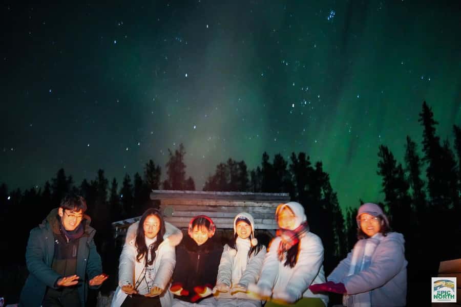 Aurora Lounge: Aurora Viewing Cabin & Bar - The Yukon cold is real, so dress like you mean it