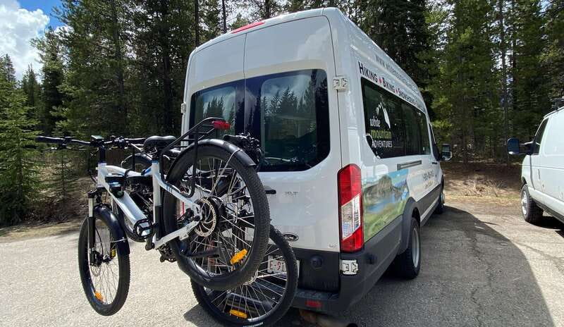Banff: 4-Hour E-Bike and Walking Tour in Johnston Canyon - Entering Banff on e-bikes, then switching to boots