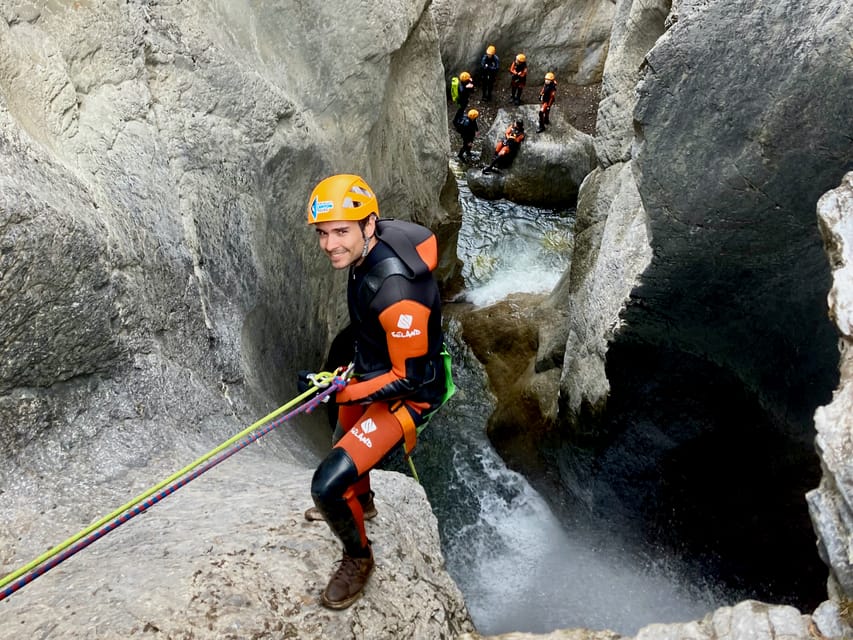 Banff: Beginner Canyoning Half-Day Tour - The big finale: the wet waterfall rappel and slide option