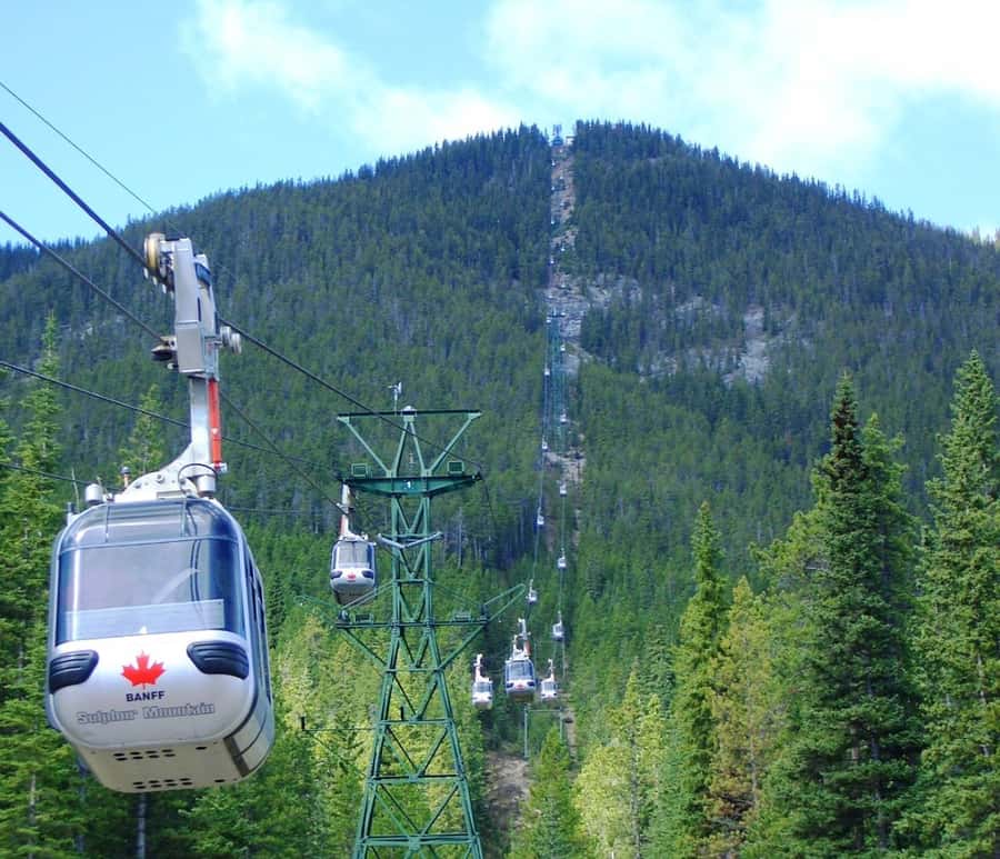Banff: Gondola, Hot Springs, Bow falls & Three Lakes Tour - Sulphur Mountain via the Banff Gondola: best views per minute
