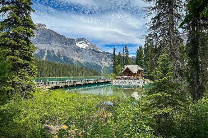 Banff Gondola, Lake Louise, Emerald Lake and Lake Minnewanka Tour - Emerald Lake and Natural Bridge in Yoho: the calm, then the engineering marvel