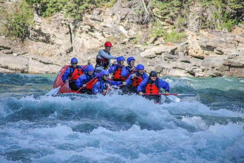 Banff: Horseshoe Canyon Whitewater Rafting Tour - On the water: Bow River Horseshoe Canyon Class 2-4 action