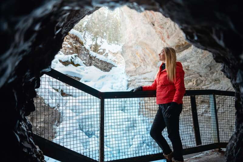 Banff: Morning or Afternoon Johnston Canyon Icewalk - Pickup from Banff and the Bow Valley Parkway wildlife drive