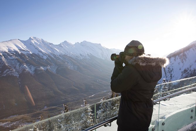 Banff Winter Tour Featuring Mountaintop Dinner and Banff Gondola - Bow Falls and then, the main event: Banff Gondola to Sulphur Mountain
