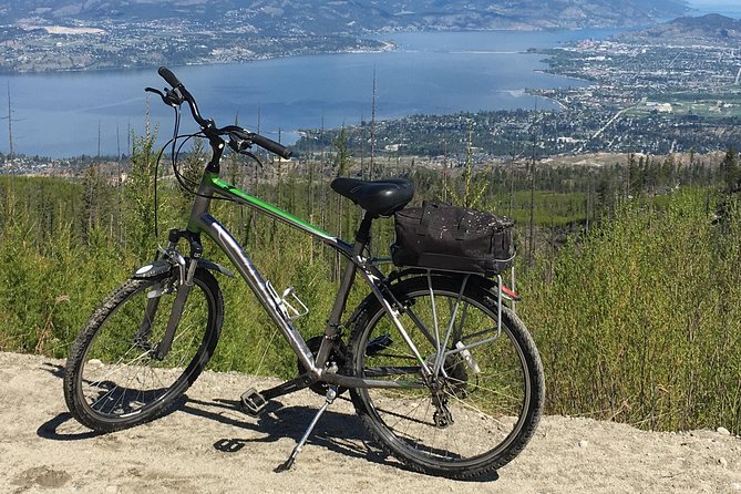 Bicyle Tour on Historical Kettle Valley Railway from Myra Canyon to Penticton - Chute Lake sand and Chute Lake Lodge breaks you can actually use