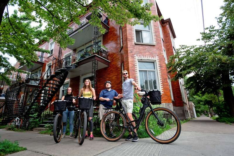 Bike/E-bike tour Plateau,MileEnd, Jean-Talon Market by Fitz - The ride profile: 10 miles, mostly flat, and built for comfort