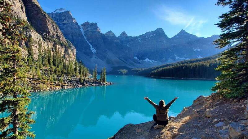 Calgary: 2-Day Banff National Park Highlights Summer Tour - Day One on the Route: Minnewanka History, Banff Lunch Time, Johnston Canyon Falls