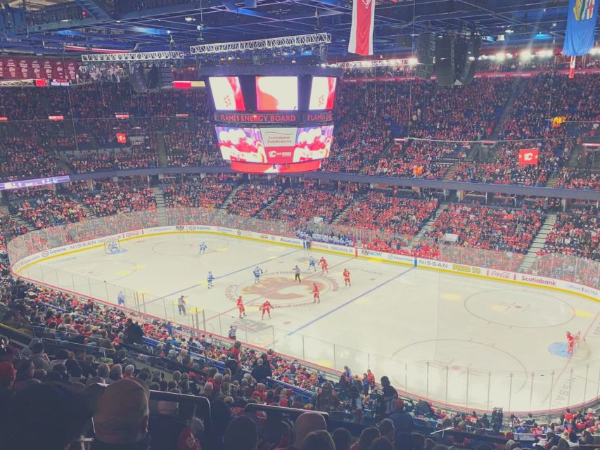 Calgary: Calgary Flames Ice Hockey Game Ticket - Wearing team colors: small effort, big payoff