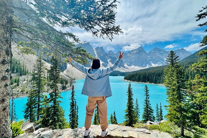 Calgary/Canmore/Banff: Enchanting Banff National Park Day Tour - Banff Avenue, Surprise Corner, and Bow Falls: town charm plus quick panoramas