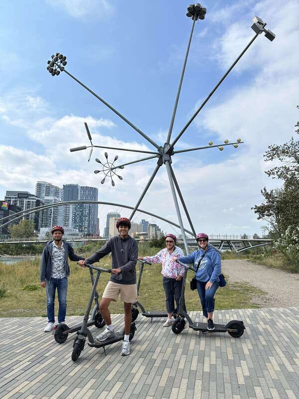 Calgary: E-Scooter City Highlights Tour - East Village and Calgary’s habit of mixing eras