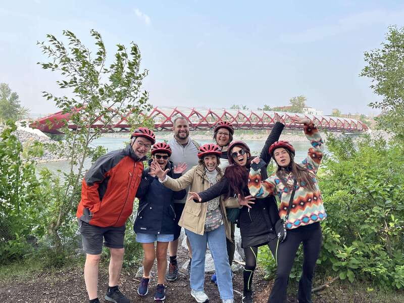 Calgary: E-Scooter City Highlights Tour - Peace Bridge, the photo moment that also teaches you how to look