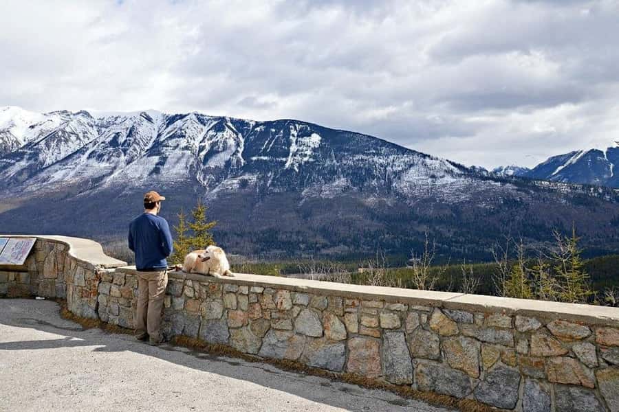 Calgary: Radium Hot Springs & Marble Canyon Day Trip - Banff in 90 minutes: Main Street and big mountain views