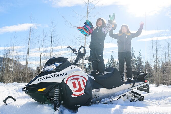 Callaghan Cruiser Snowmobile Tour - First gear at the Carleton Lodge meeting point