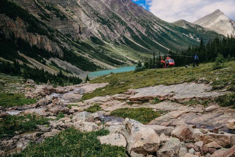 Canadian Rockies: Private Helicopter Tour and Hike for Two - Abraham Lake on the way back: the satisfying final chapter