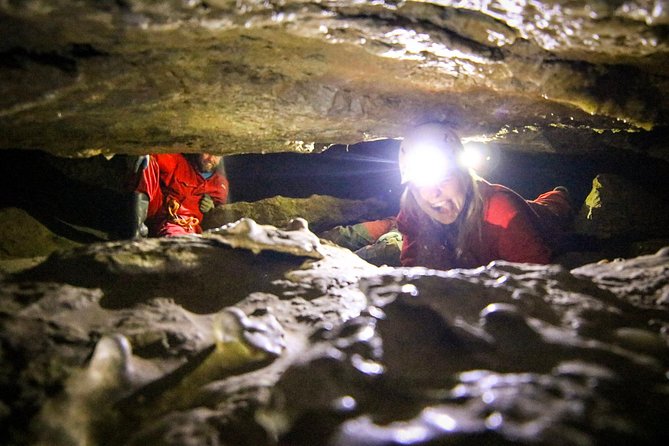 Canmore Caving Adventure Tour - Entering the Cave Route: Rappel, Crawls, Climbs, and Tight Moves