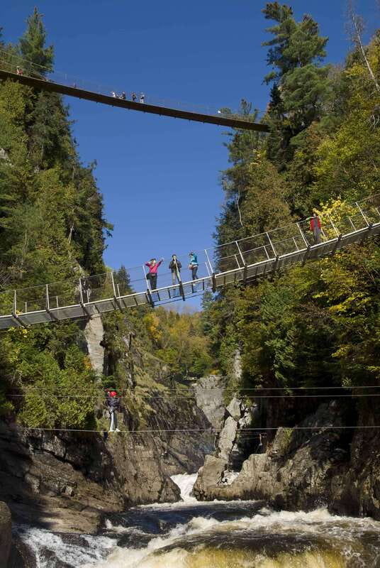 Canyon Sainte Anne: Air Canyon Ride with Park Entry - Air Canyon: the 90-meter ride over waterfall and forest