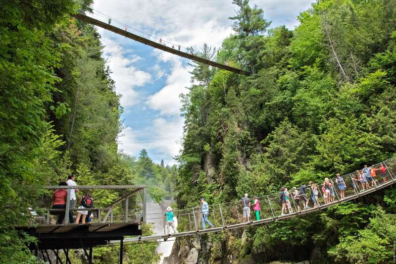 Canyon Sainte-Anne: Park Admission Ticket - The waterfall core: a 74-meter cascade with easy access