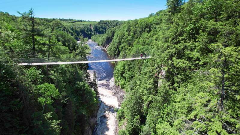 Canyon Sainte-Anne: Park Admission Ticket - Forest trails and canyon-edge viewpoints you can actually enjoy