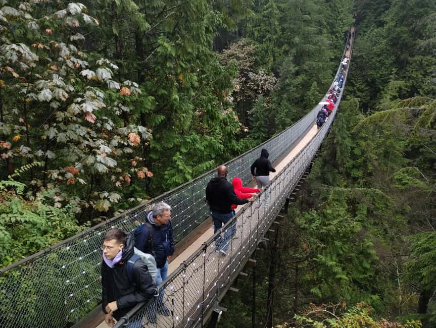 CAPILANO BR+GROUSE Mtn+STANLEY P+DAM+LAKE+HATCHERY/CAR/9in1 - Capilano Suspension Bridge, Cliffwalk, and Treetop Adventure in one flow