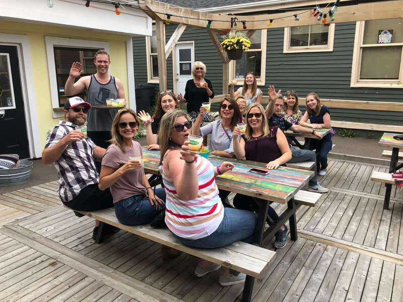 Charlottetown: Solar Food/Drink Party Bike Experience - Stop two and the easy wrap-up at Founders’ Hall