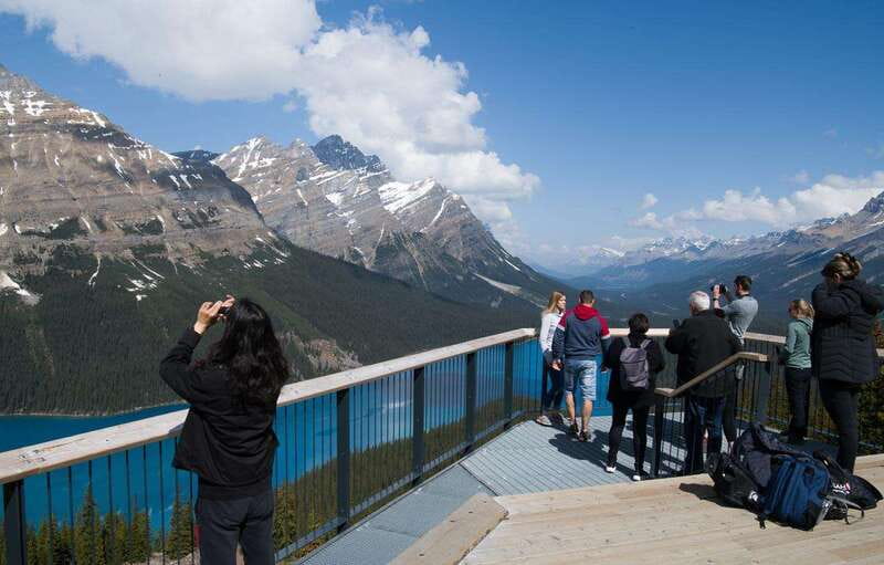 Deep Day Tour to Peyto, Moraine, Louise Lakes, J. Canyon... - Johnston Canyon: limestone walls, tunnels, pools, and waterfalls