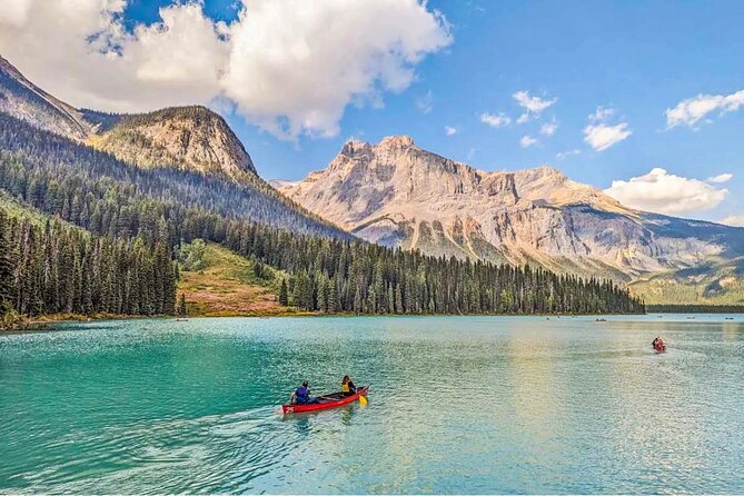 Emerald Lake,Natural Bridge, Wapta Falls & Takakkaw Falls in Yoho - Natural Bridge: one spot, two completely different worlds