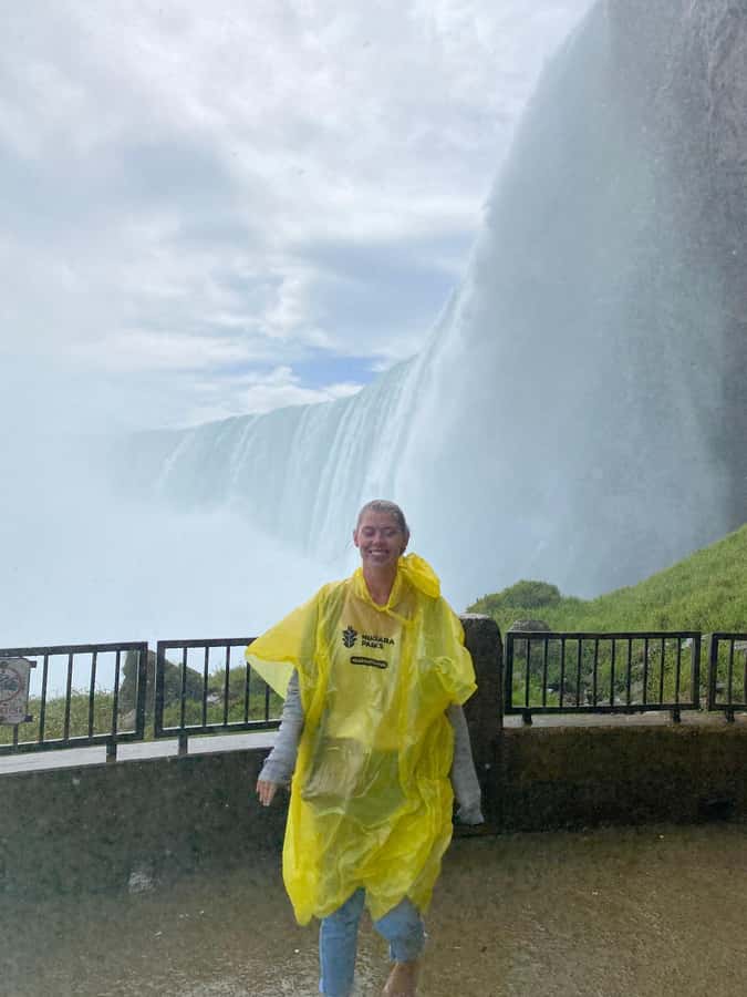 Falls Small Group Tour w/ Tower, Journey & Boat - From TO - Journey Behind the Falls: the up-close moment