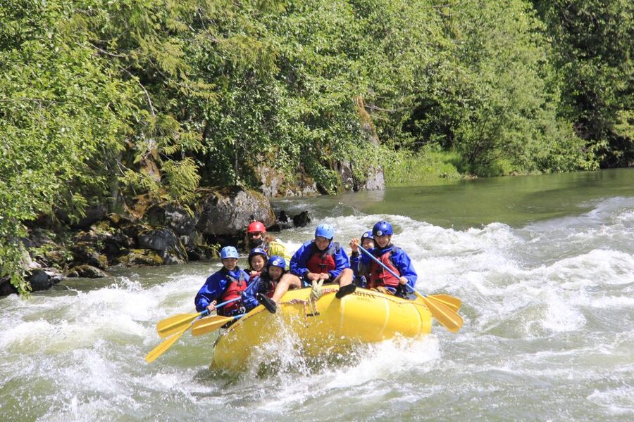 Family-Friendly Cheakamus Splash - Downstream on the Glacier-Fed Cheakamus, From Old Growth Forest to Coast Peaks