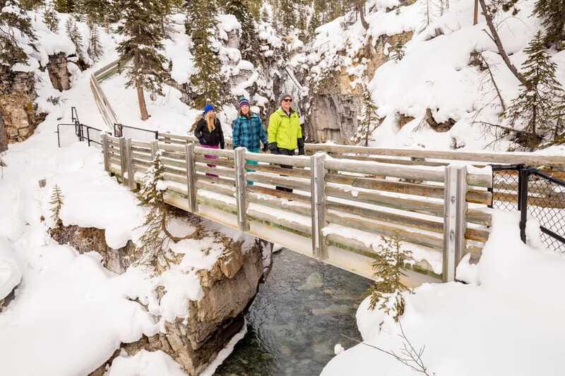 From Banff: Marble & Johnston Canyon Icewalk Combo - Johnston Canyon Icewalk: Catwalks, Frozen Falls, and the Lower Falls Tunnel