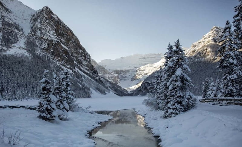 From Banff: Winter Wonderland; Lake Louise & Johnston Canyon - Banff Morning Pickup: Comfort First, Then Into Winter