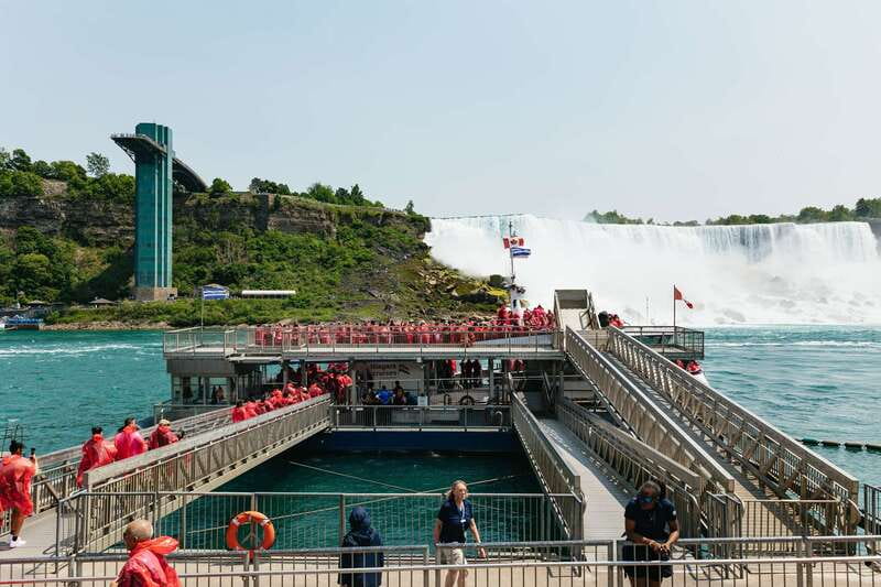 From Toronto: Niagara Falls + Winery, Cruise, & Lunch Option - Winter plan: Journey Behind the Falls or IMAX instead of the boat