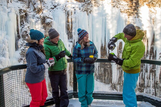 Half Day Marble and Johnston Canyon Ice Walk Combo Tour - The Lower Falls Tunnel and Catwalks: Your Best Photo Chances