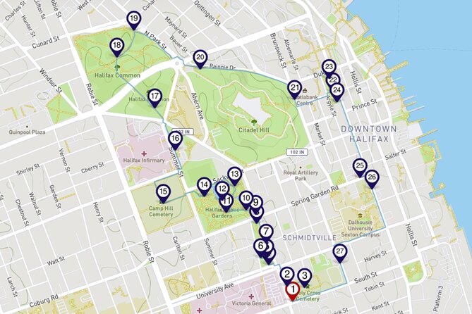 Halifax Churches, Gardens & Graveyards: a Smartphone Audio Walking Tour - Start at 1193 South Park St, then let the GPS do the thinking