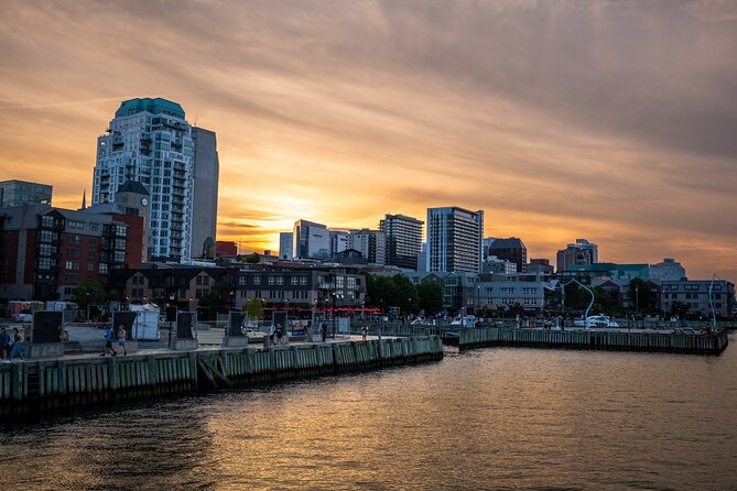 Halifax Sunset Cruise Ft. a Live Musician - Fort Charlotte and the drumlin island within Halifax Harbour