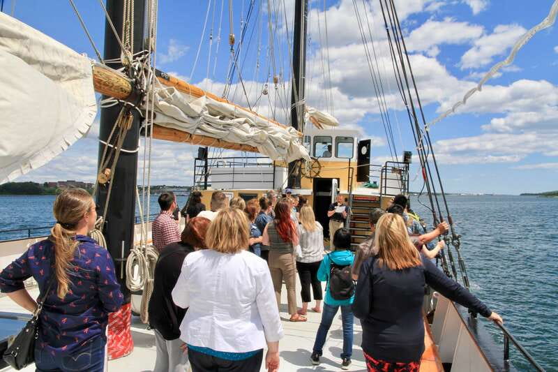 Halifax: Tall Ship Harbor Sailing Cruise with Live Music - Safety briefing and the first sail hour around downtown sights